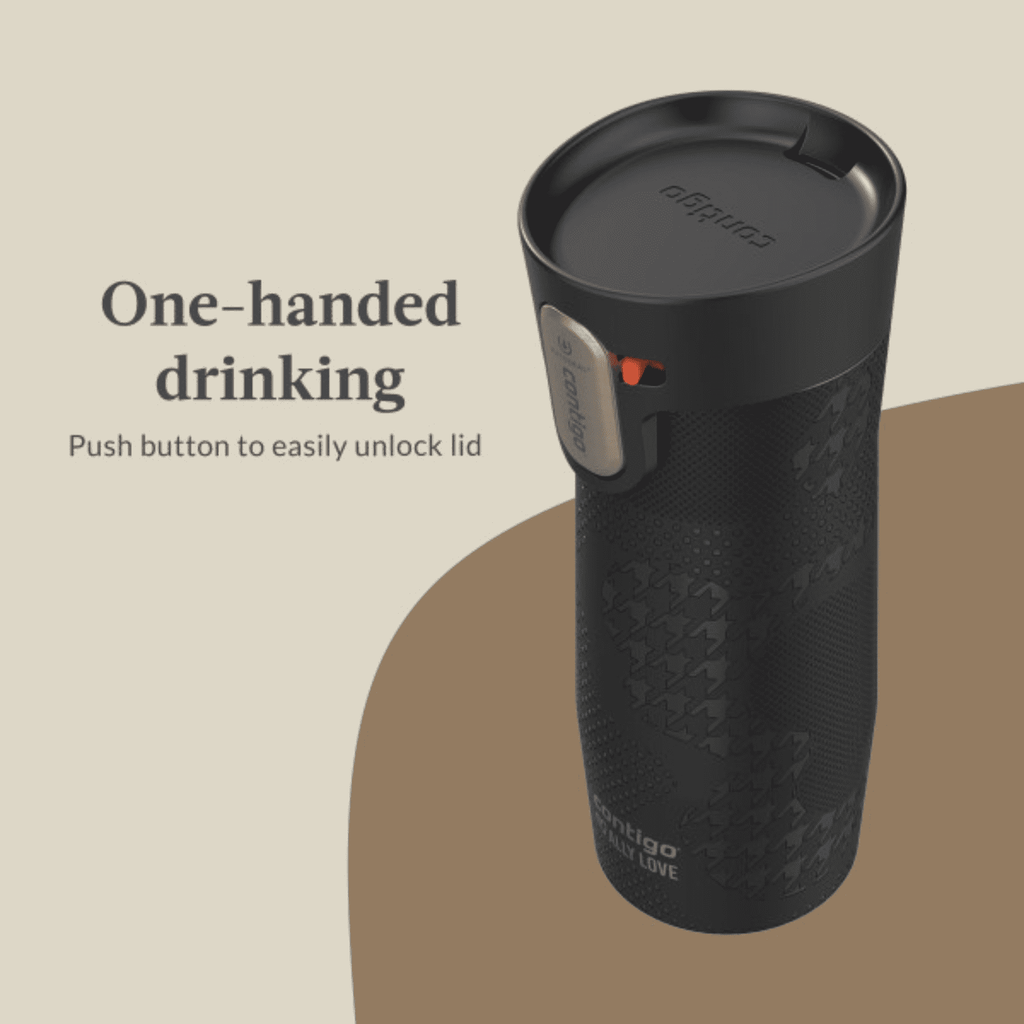 Contigo x Ally Love Autoseal West Loop Vacuum-Insulated Stainless Steel Travel Mug with Easy-Clean Lid, 16 oz, Stellar Jay - 3XKT