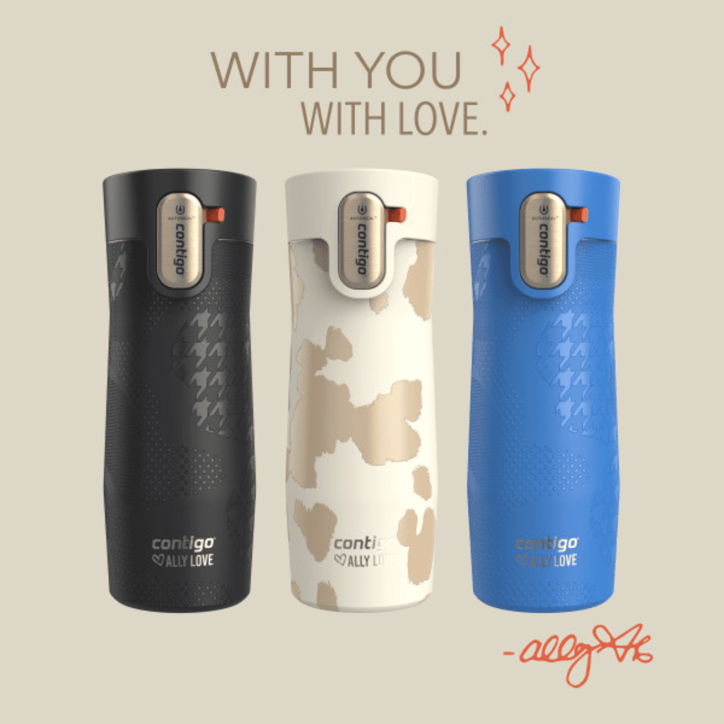 Contigo x Ally Love Autoseal West Loop Vacuum-Insulated Stainless Steel Travel Mug with Easy-Clean Lid, 16 oz, Stellar Jay - 3XKT
