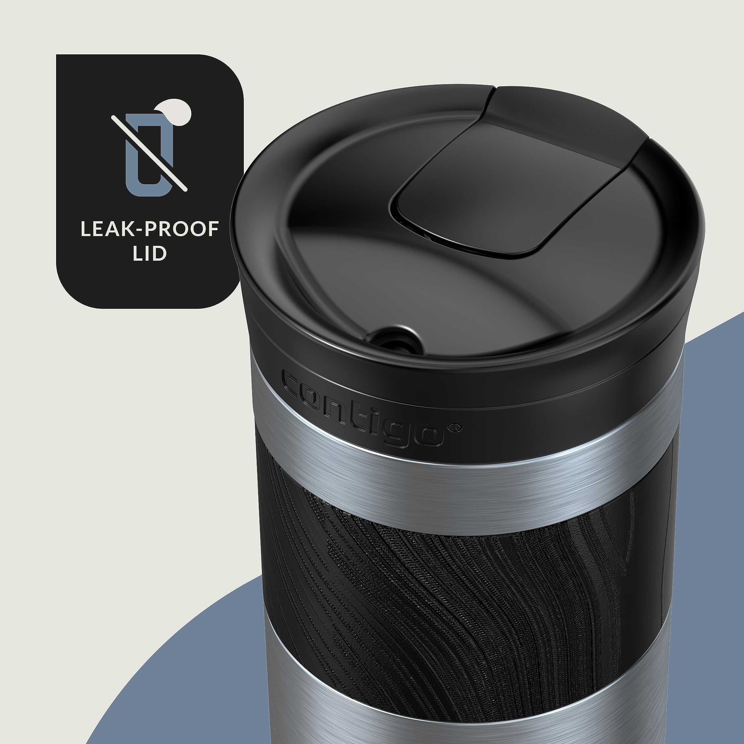 Contigo Byron 2.0 Stainless Steel Travel Mug with SNAPSEAL Lid and Grip, 16oz. - G3H7