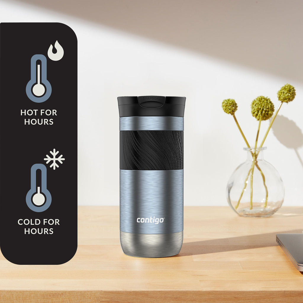 Contigo Byron 2.0 Stainless Steel Travel Mug with SNAPSEAL Lid and Grip, 16oz. - G3H7