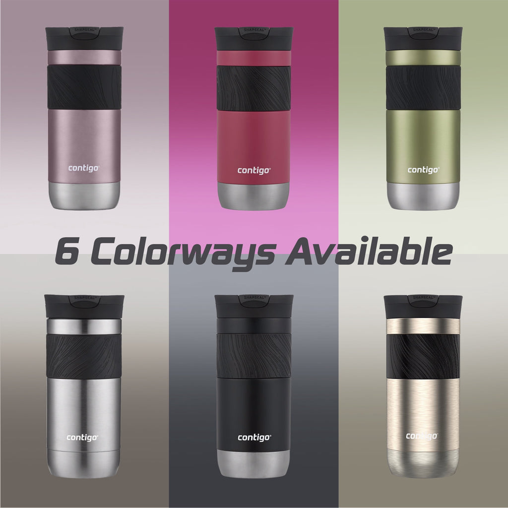 Contigo Byron 2.0 Stainless Steel Travel Mug with SNAPSEAL Lid and Grip, 16oz. - G3H7