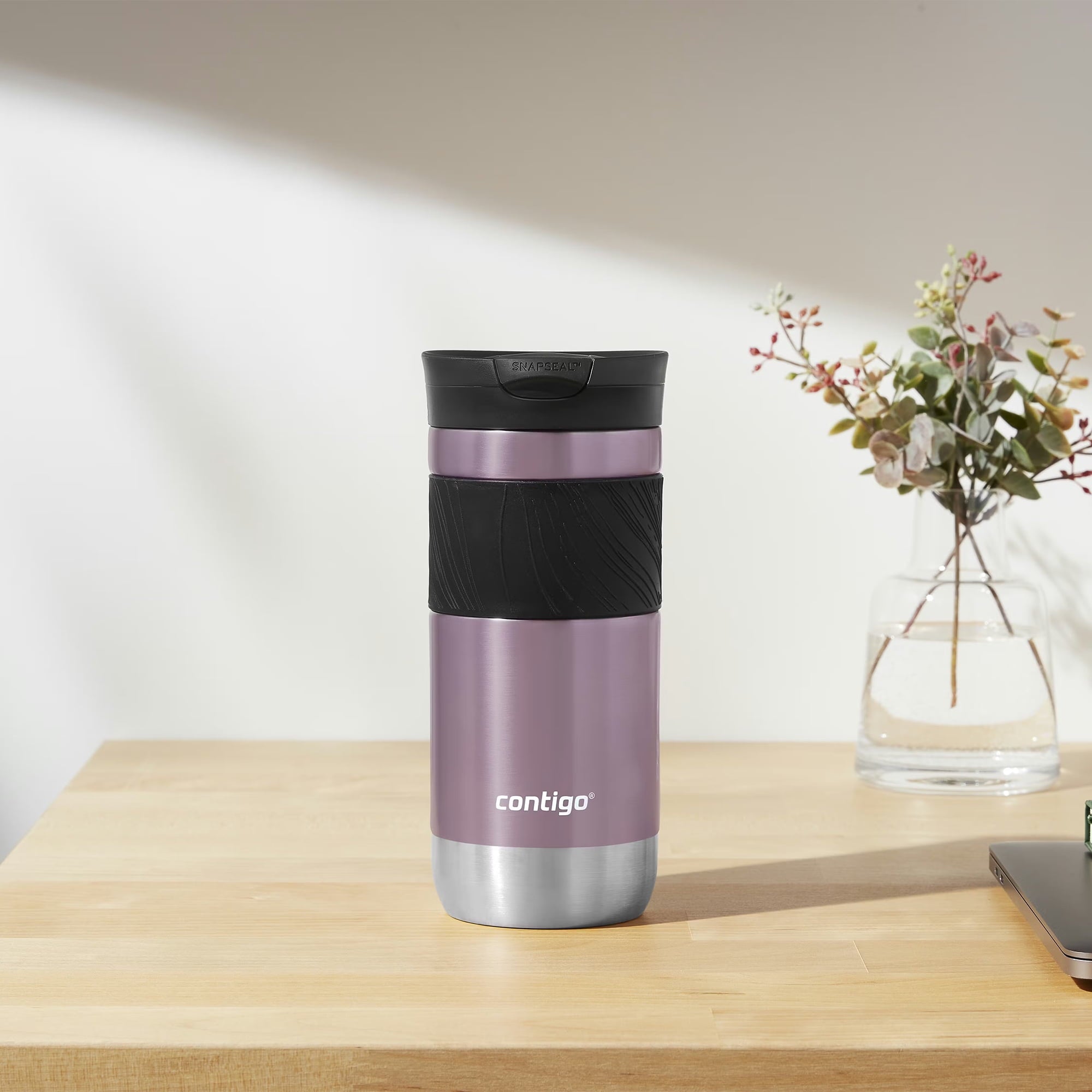 Contigo Byron 2.0 Stainless Steel Travel Mug with SNAPSEAL Lid and Grip, 16oz. - G3H7