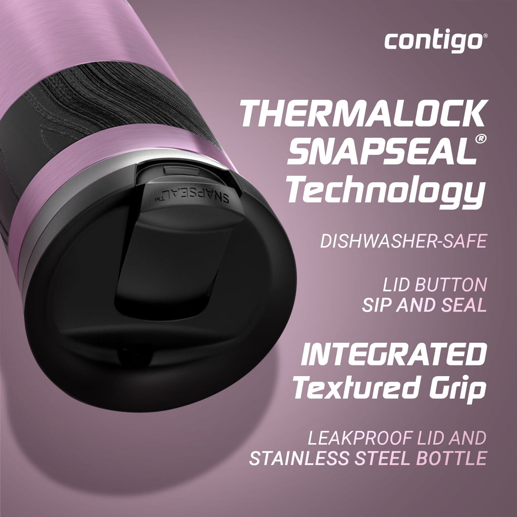 Contigo Byron 2.0 Stainless Steel Travel Mug with SNAPSEAL Lid and Grip, 16oz. - G3H7
