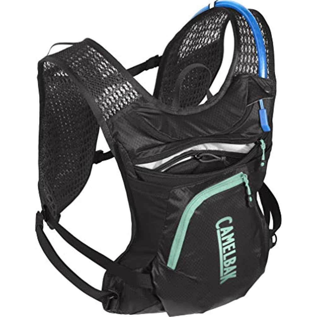 CamelBak Women's Chase Bike Vest 50oz - Hydration Vest - Easy Access Pockets, Black/Mint - ZZW7