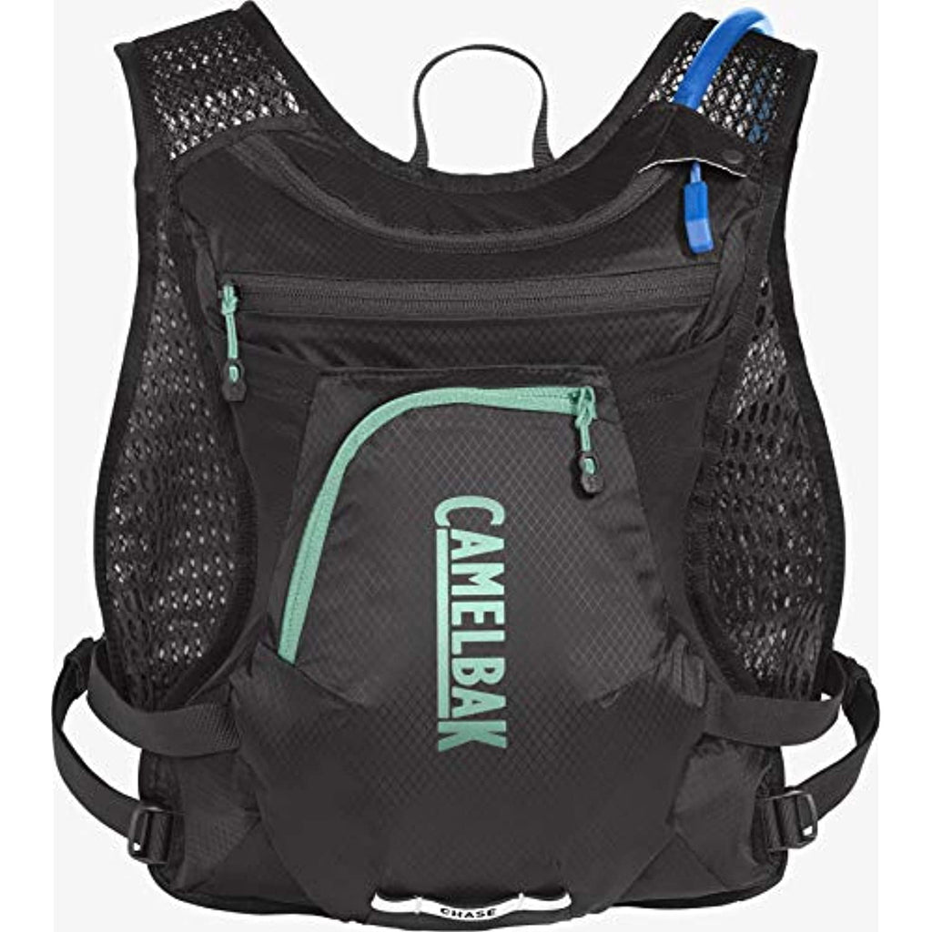 CamelBak Women's Chase Bike Vest 50oz - Hydration Vest - Easy Access Pockets, Black/Mint - ZZW7