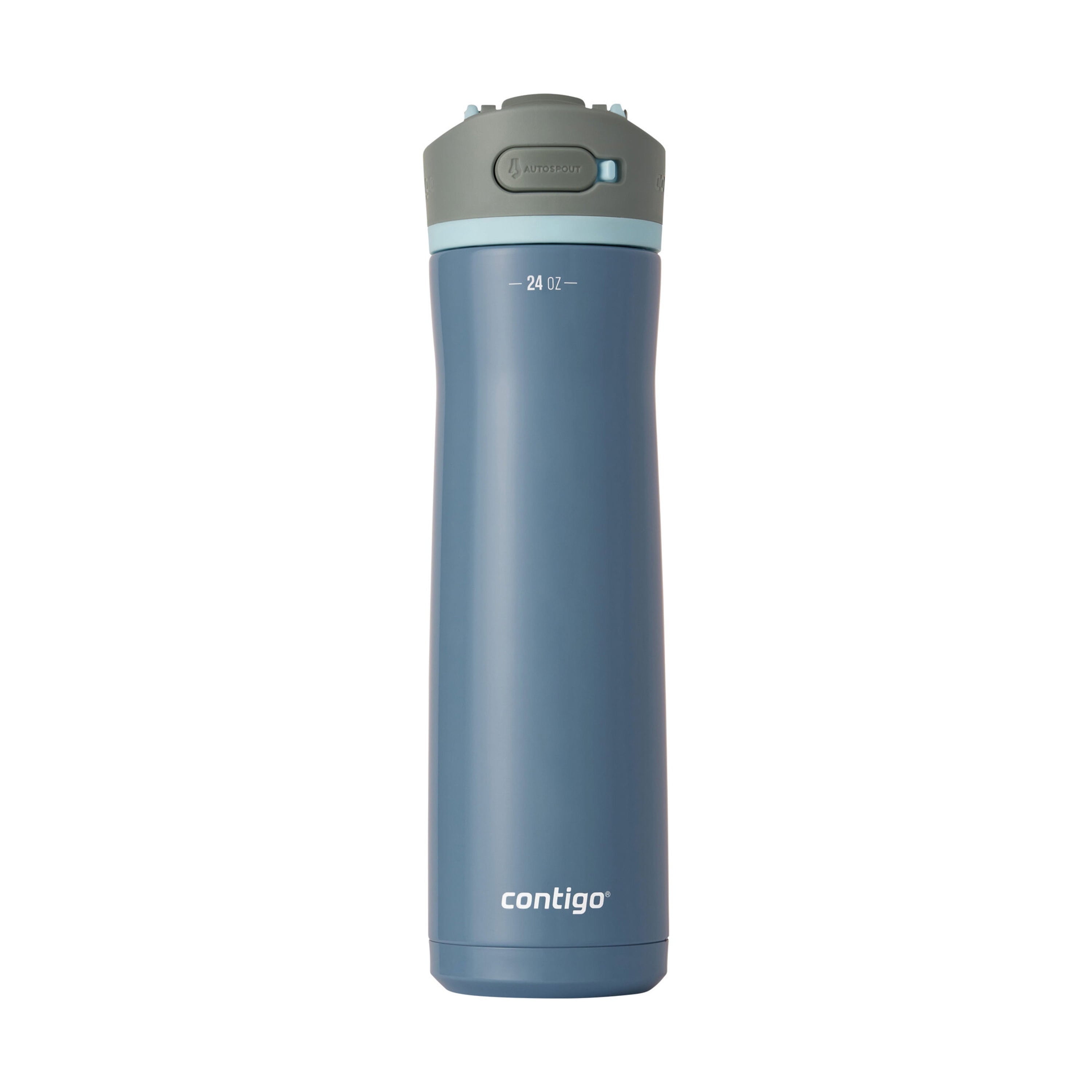 Contigo® Wells Chill Stainless Steel Filter Water Bottle with AUTOSPOUT® Straw Lid, 24 oz., Dark Ice - D89F