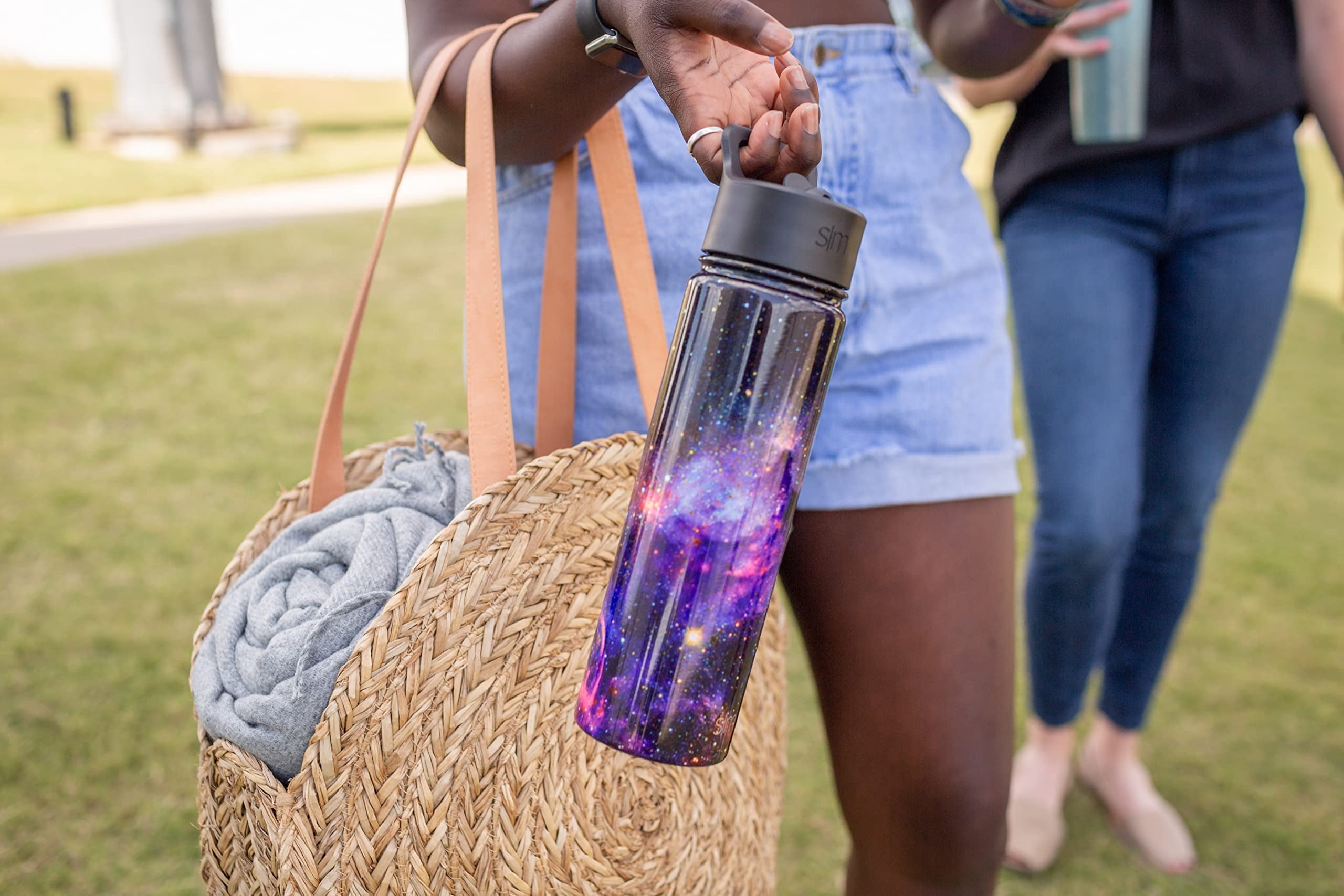Simple Modern Water Bottle with Straw Lid Vacuum Insulated Stainless Steel Metal Thermos Bottles | Reusable Leak Proof BPA-Free Flask for School | Summit Collection | 22oz, Slumberland - EQGG