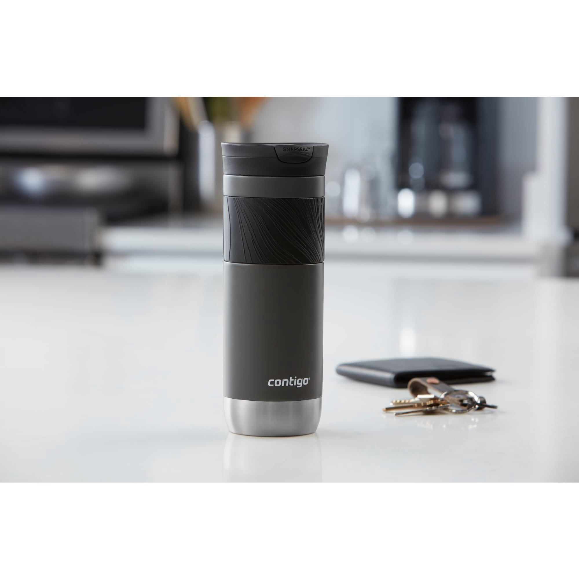 Contigo Byron 2.0 Stainless Steel Travel Mug with SNAPSEAL Lid and Grip, 20oz. - 5AWE