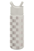 Simple Modern Kids Water Bottle with Straw Lid Vacuum Insulated Stainless Steel Metal Thermos Bottles | Reusable Leak Proof BPA-Free Flask for School | Summit Collection | 18oz, Checkmate - SKXQ