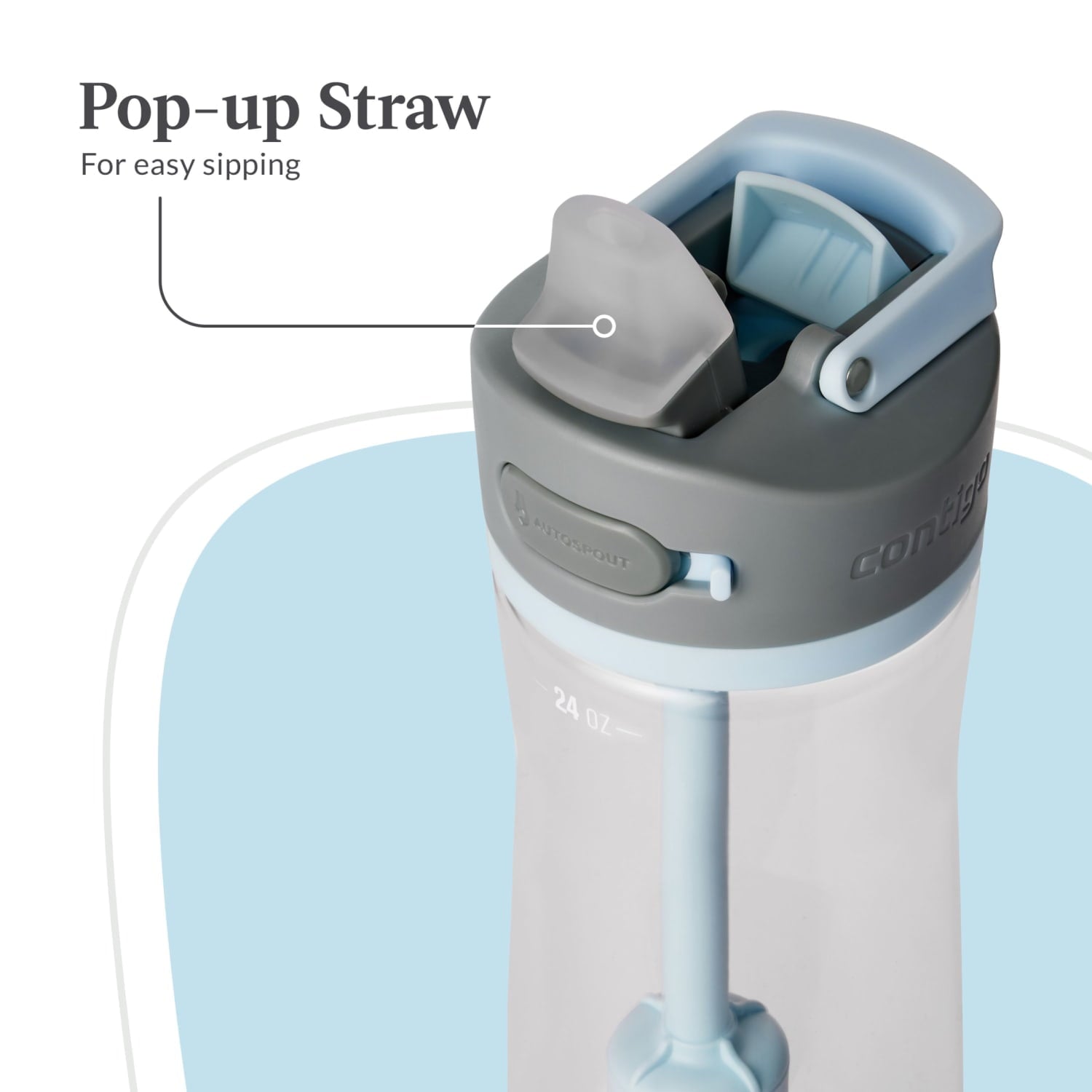 Contigo 24 oz. Wells Plastic Filter Water Bottle - Salt - DK3Y