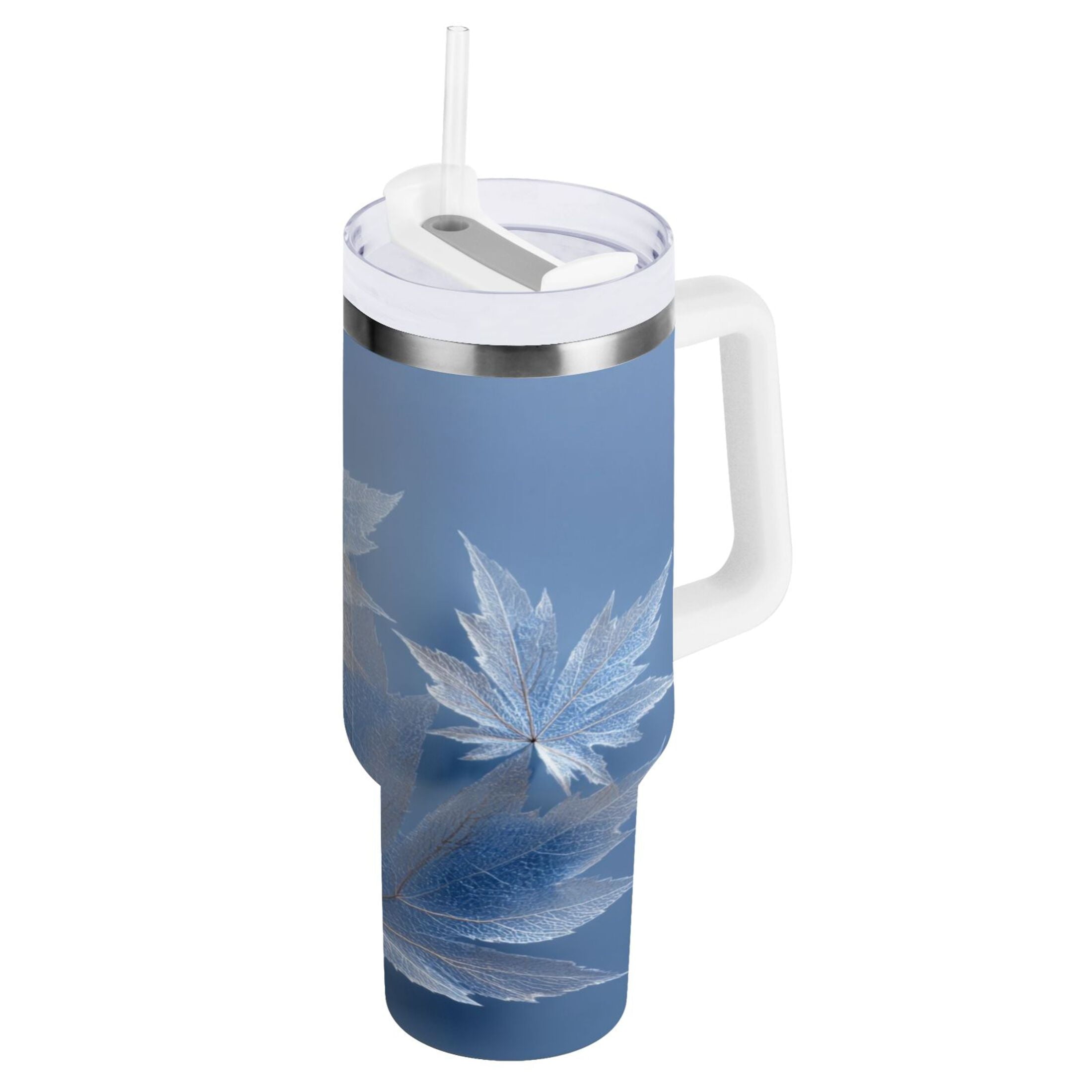 30 oz Insulated Stainless Steel Tumbler Double Wall Stainless Steel Tumbler with 2-Way Drinking Glass Mapleleaves - AAVF