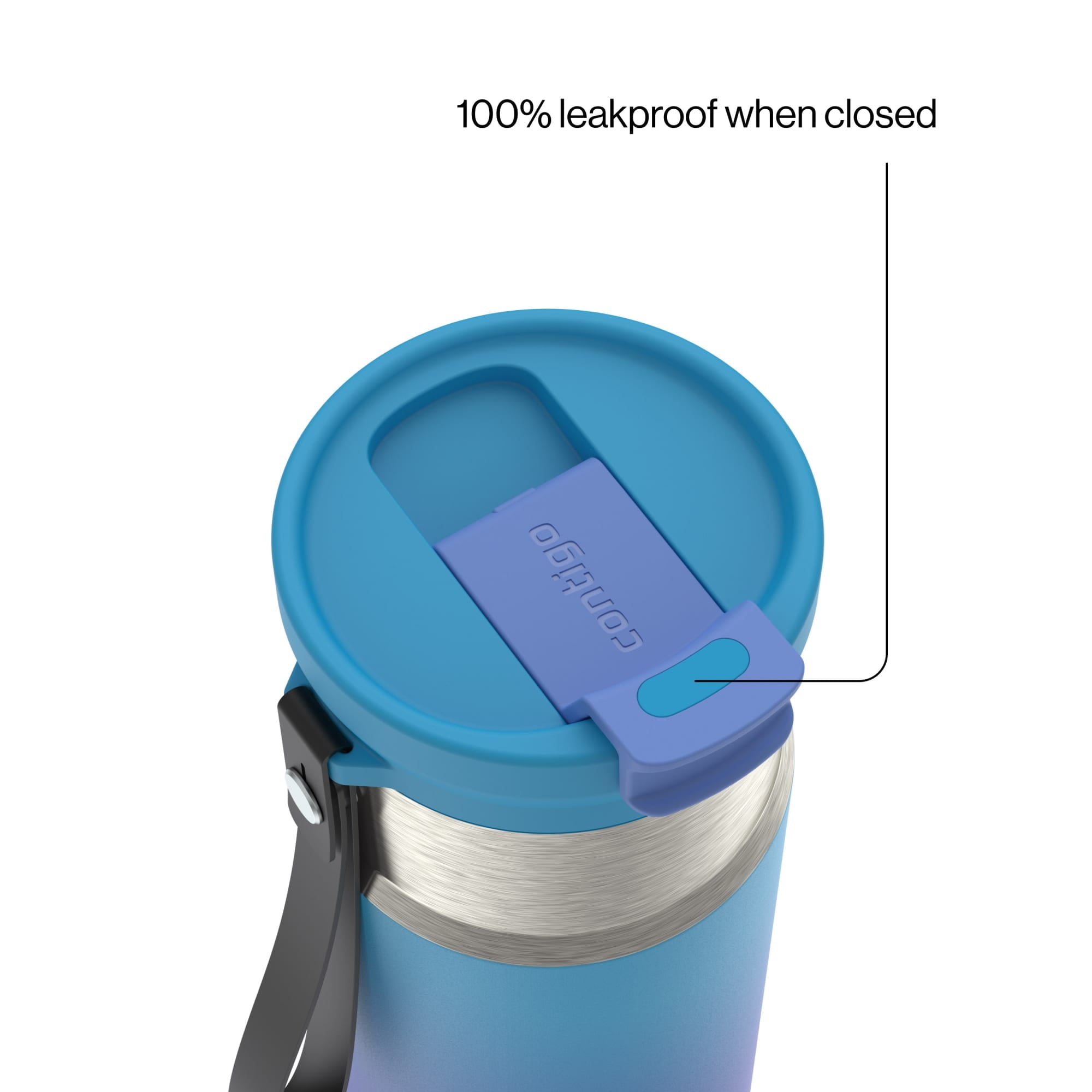 Contigo DualSip 16 oz Compact Leakproof Insulated Water Bottle with 2-Way Lid - DHJ9