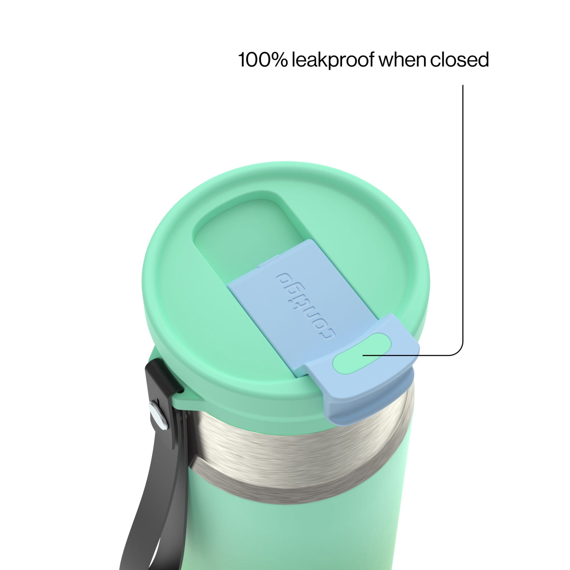 Contigo DualSip 16 oz Compact Leakproof Insulated Water Bottle with 2-Way Lid - DHJ9