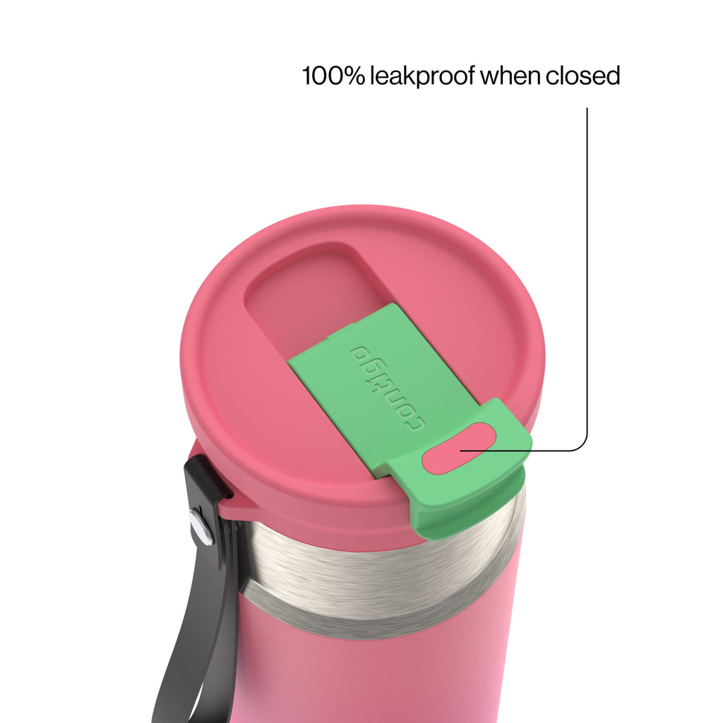 Contigo DualSip 16 oz Compact Leakproof Insulated Water Bottle with 2-Way Lid - DHJ9