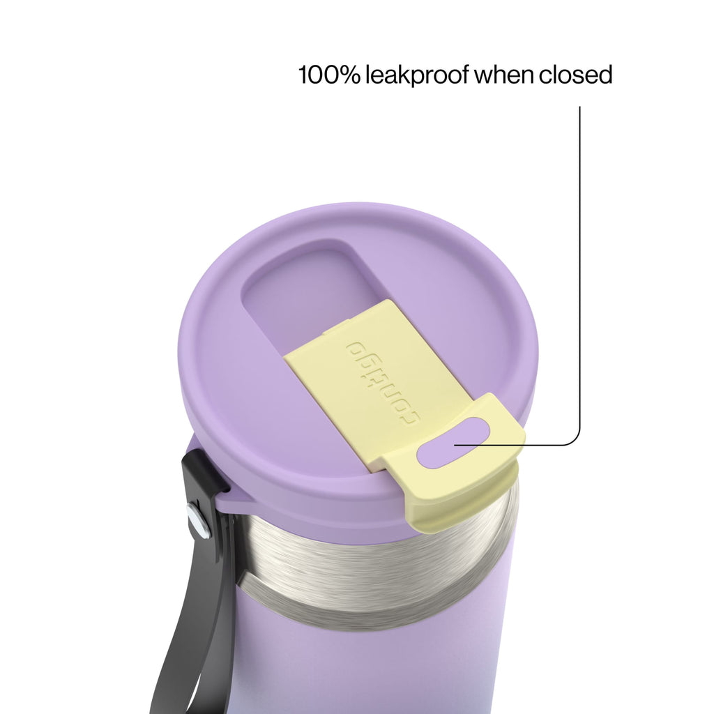 Contigo DualSip 16 oz Compact Leakproof Insulated Water Bottle with 2-Way Lid - DHJ9