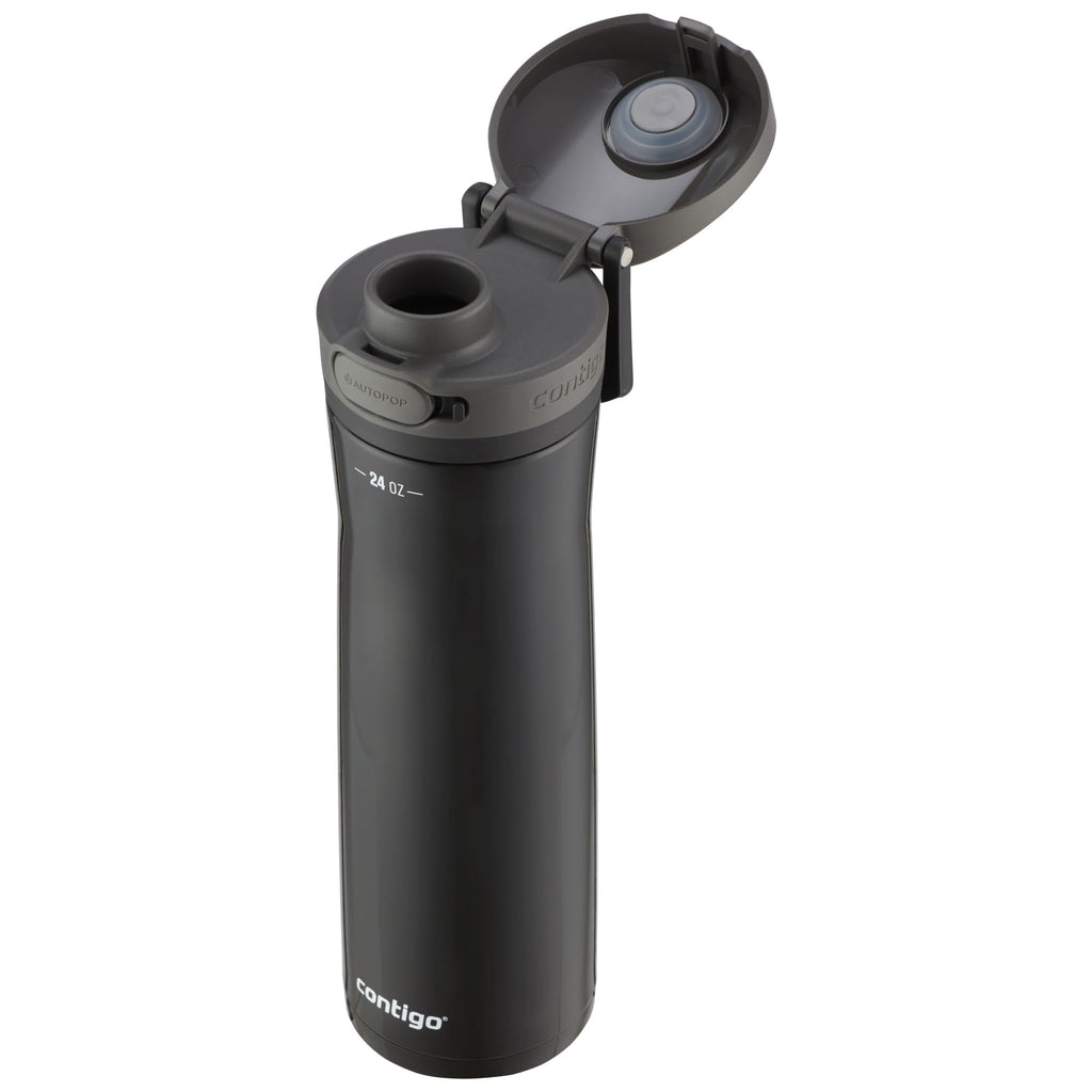 Contigo Jackson Chill  Bundle 2 Water Bottles Black 24oz and Pink  20oz with Autopop Lid - FRZG