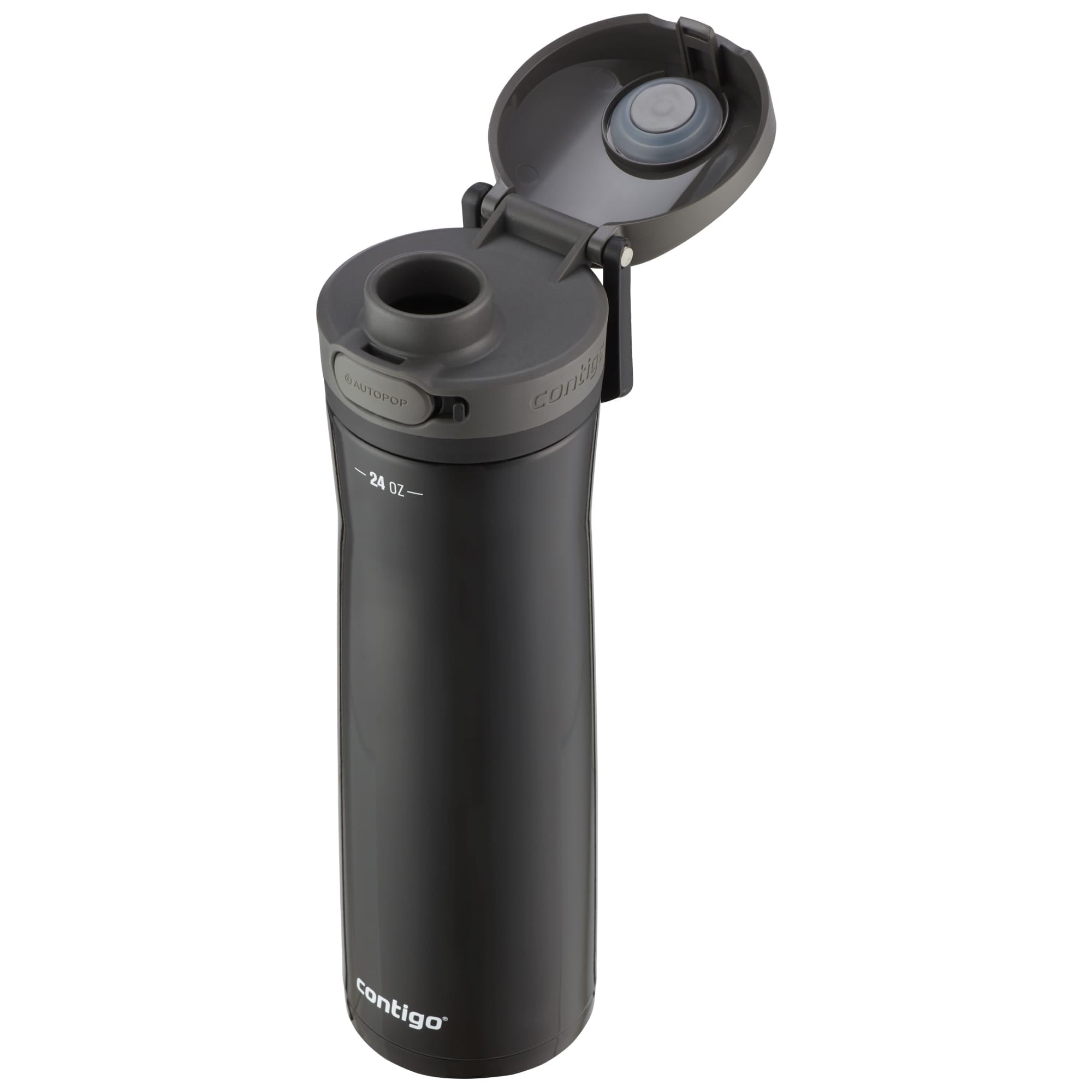 Contigo Jackson Chill  Bundle 2 Water Bottles Black 24oz and Pink  20oz with Autopop Lid - FRZG