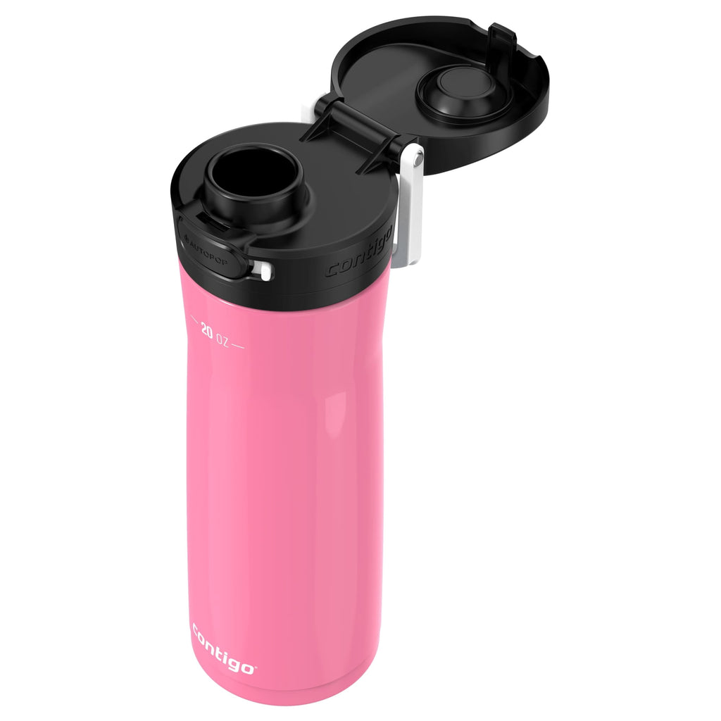 Contigo Jackson Chill  Bundle 2 Water Bottles Black 24oz and Pink  20oz with Autopop Lid - FRZG