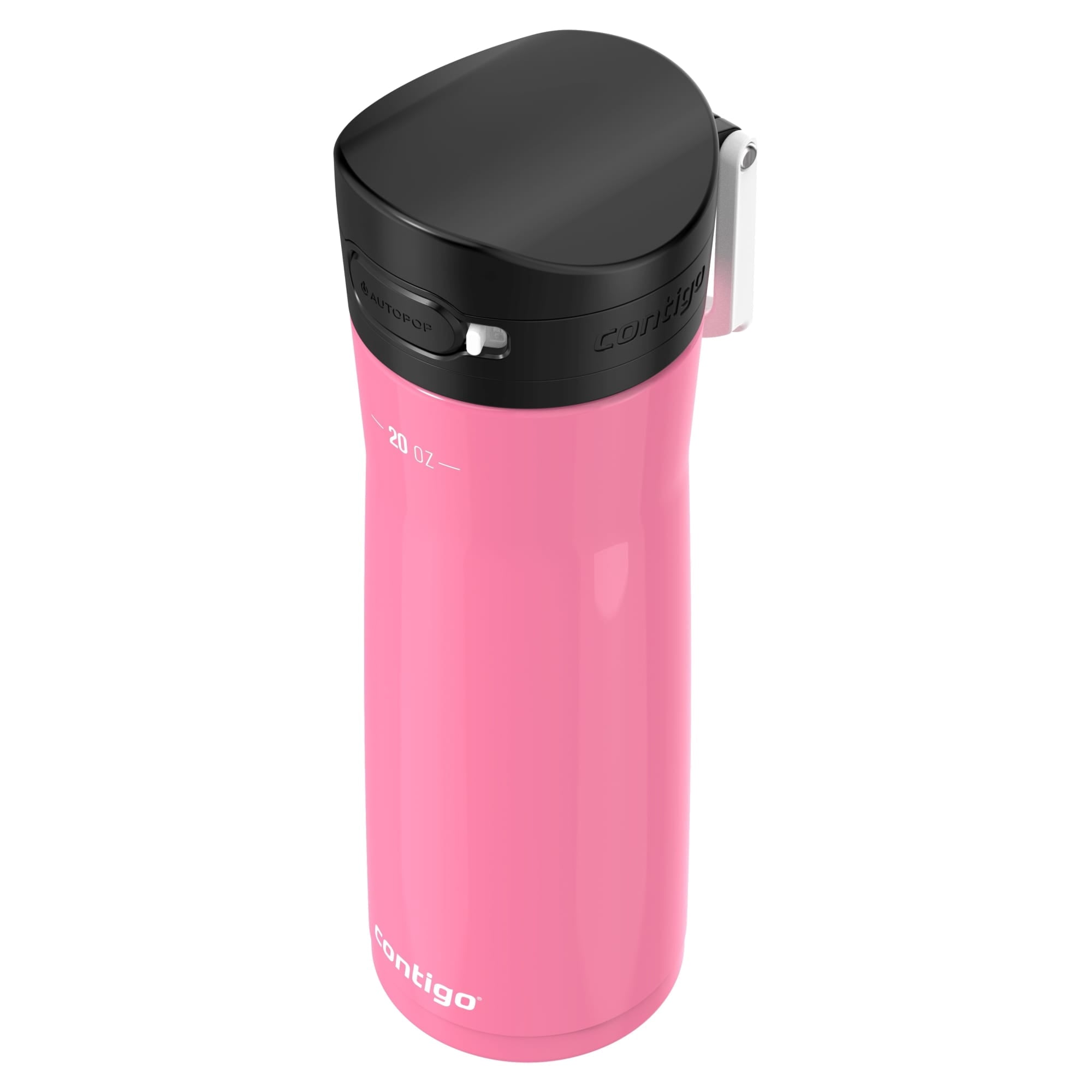 Contigo Jackson Chill  Bundle 2 Water Bottles Black 24oz and Pink  20oz with Autopop Lid - FRZG