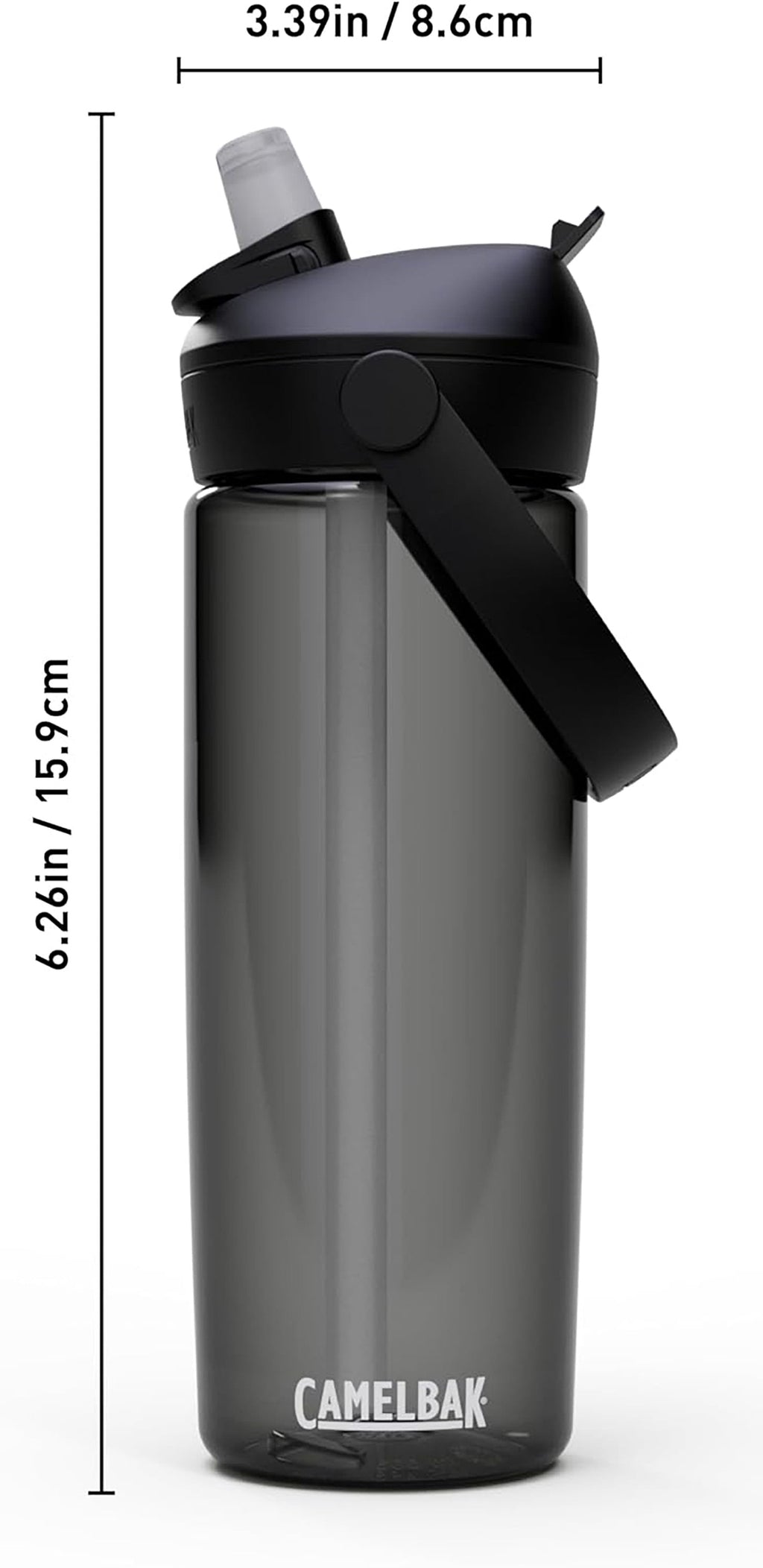 Camelbak Thrive Flip Straw 20oz Water Bottle, Charcoal - TURJ
