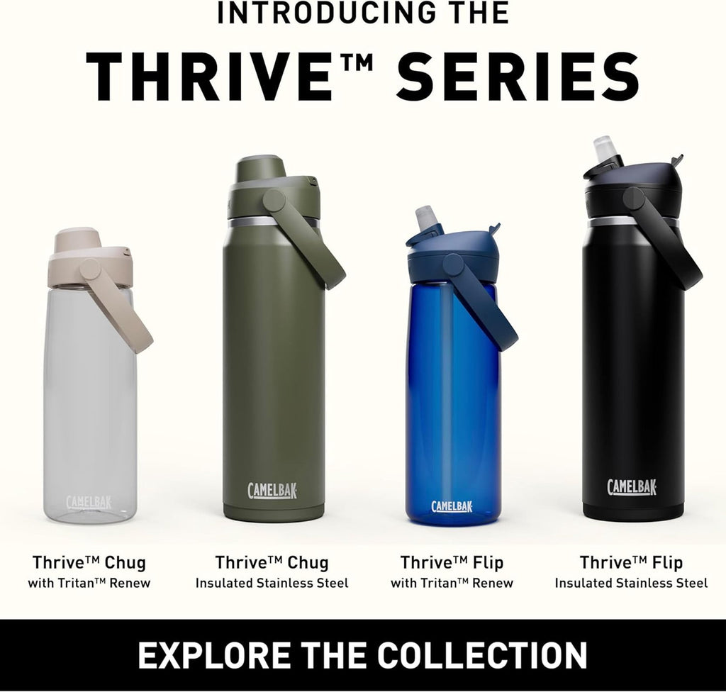 Camelbak Thrive Flip Straw 20oz Water Bottle, Charcoal - TURJ