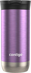 Contigo Huron SnapSeal Insulated Travel Tumbler, Purple Panzy Color 16 oz (473 mL) - 43UF
