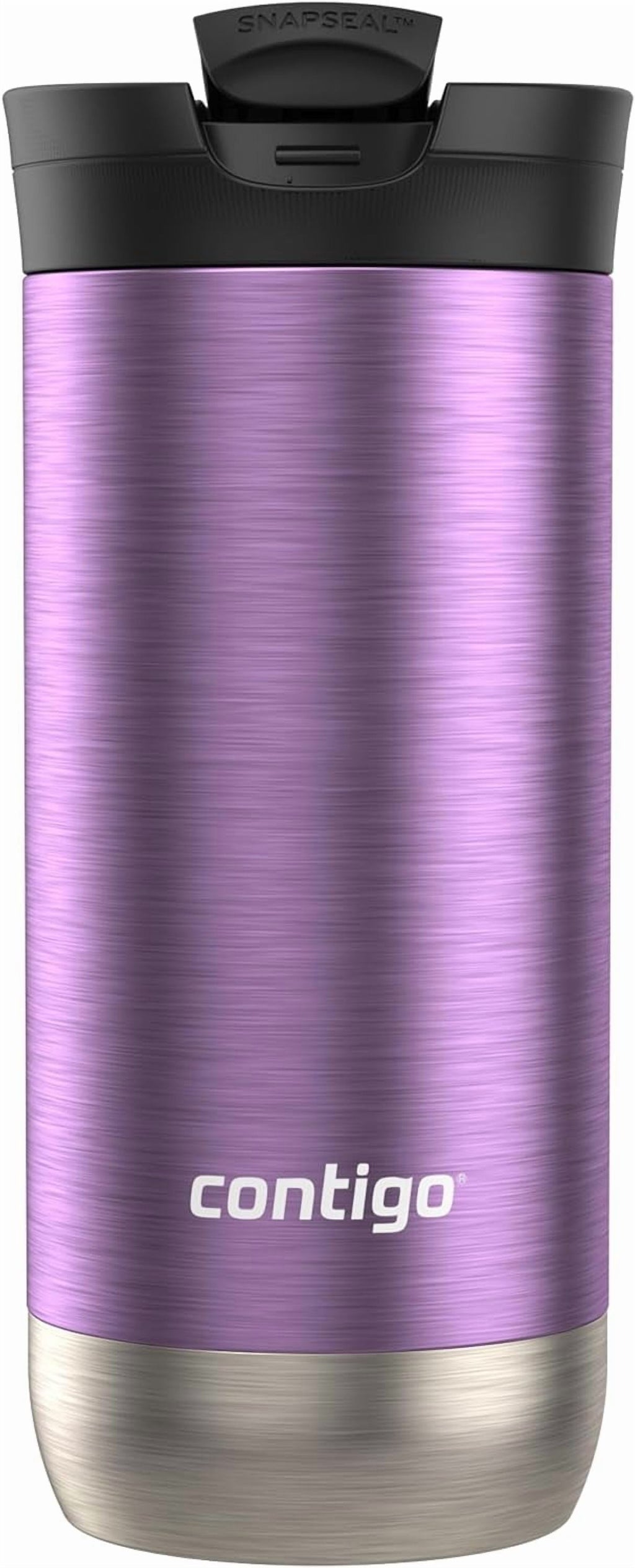 Contigo Huron SnapSeal Insulated Travel Tumbler, Purple Panzy Color 16 oz (473 mL) - 43UF