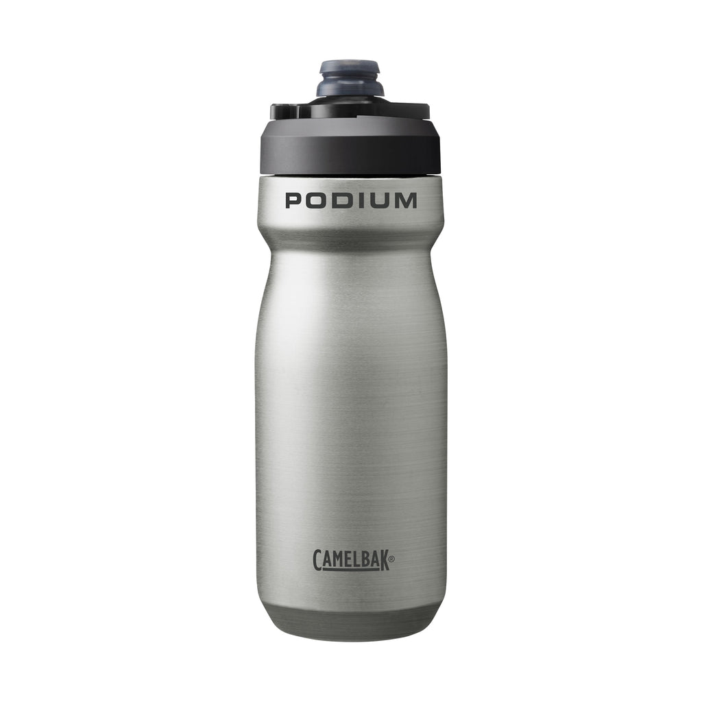 CamelBak Podium 18oz Insulated Stainless Steel Bike Water Bottle, Stainless - U2RR