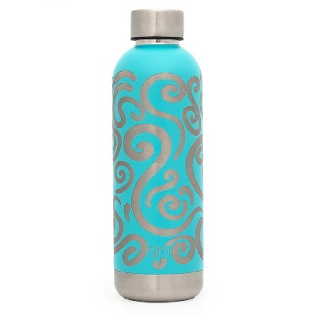 simple modern bolt curtis 17oz water bottle stainless steel Caribbean blue - JMS9
