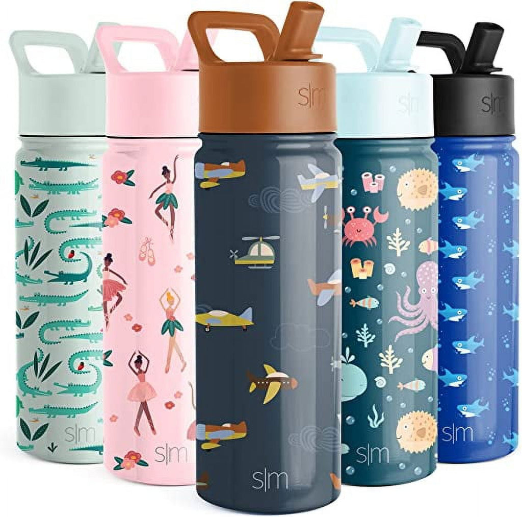 Simple Modern Summit Water Bottle Straw Lid Vacuum Insulated Stainless Steel Bottle | 18 fl oz - 59JL