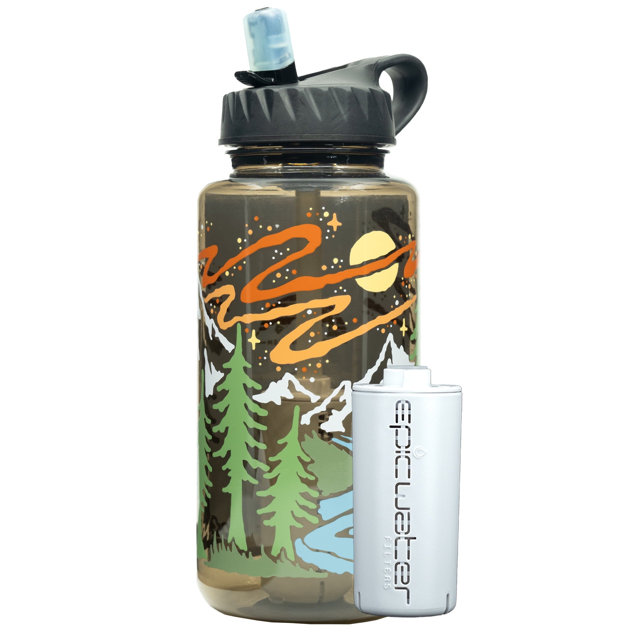 Epic Water Filters Nalgene OG Sustain Tritan USA Made Water Bottle and 75 Gallon Filter - Removes 99.99% of Water Impurities, 32oz, Atomic Child Special Edition - PZ33