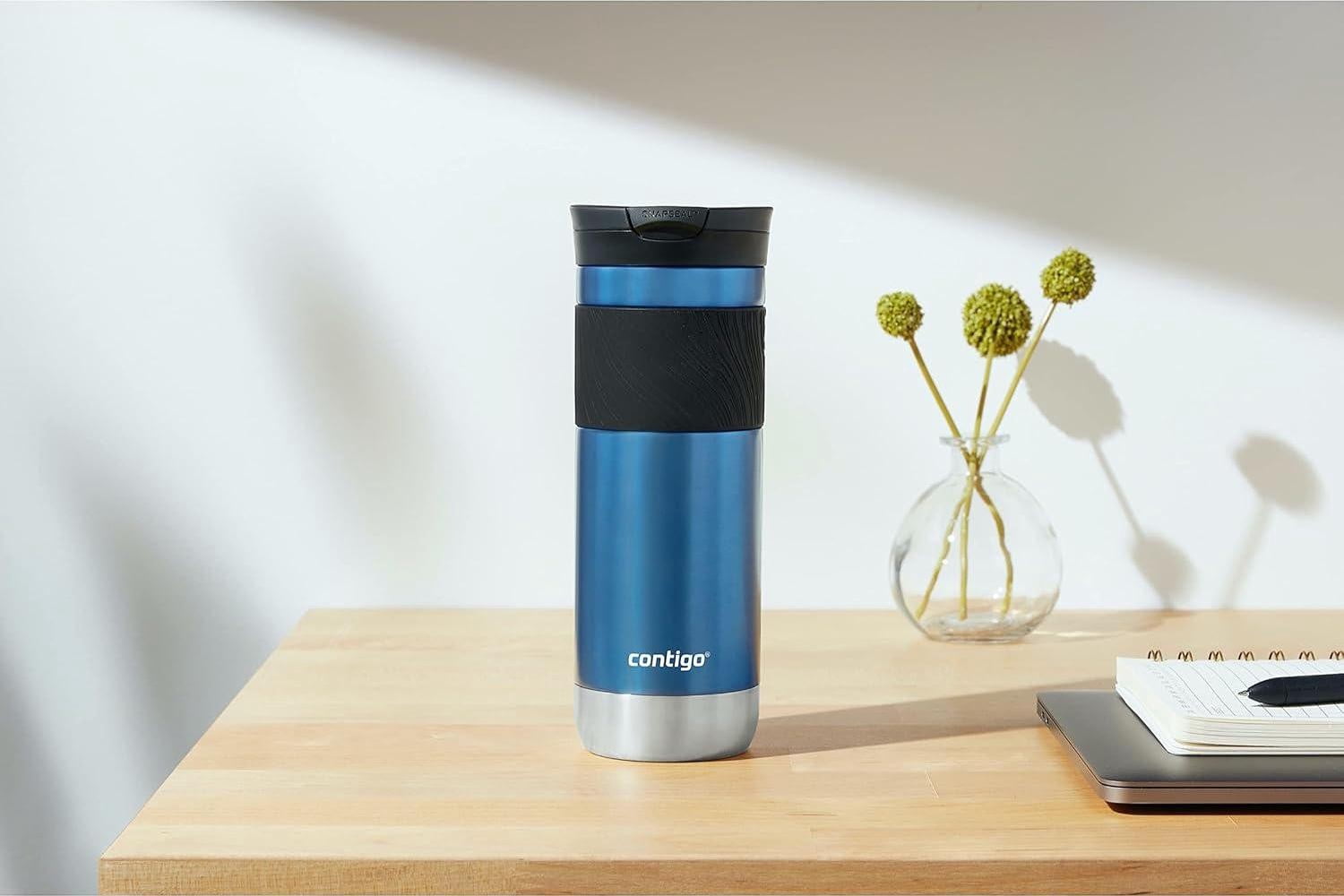 Contigo Byron Vacuum-Insulated Stainless Steel Travel Mug, 20oz - Leak-Proof - - QUUC