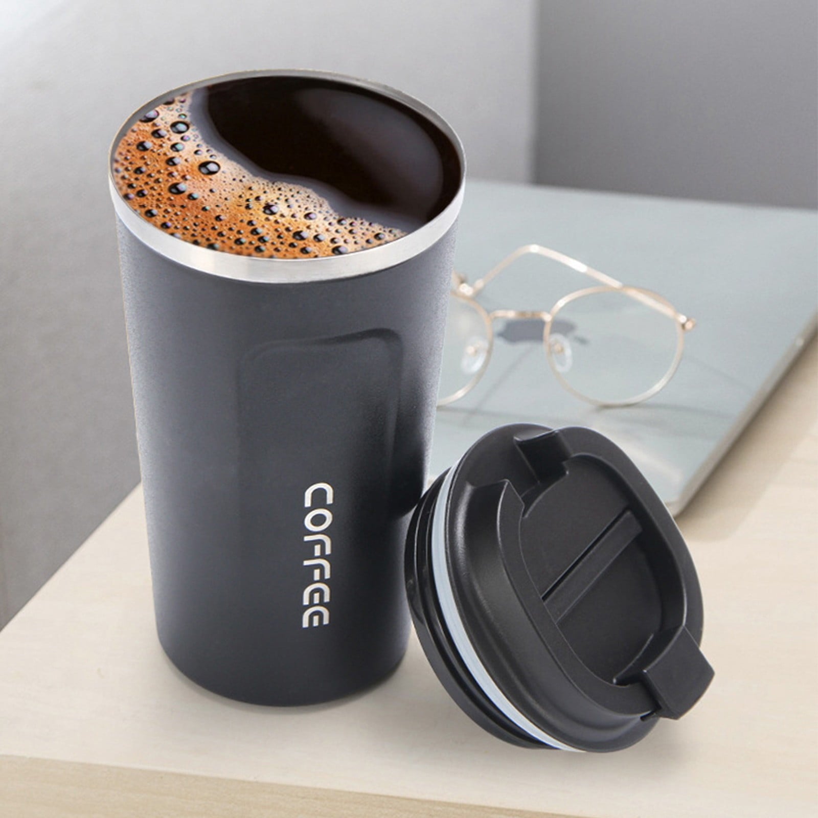 Clearance Items!Ymkly Office Supplies,Vacuum Cup,Travel Mug Insulated Coffee Cup With Leakproof Lid Vacuum Insulation Stainless Steel For Hot And Cold Water Coffee And T,Contigo Coffee Travel Mug - 6WV7