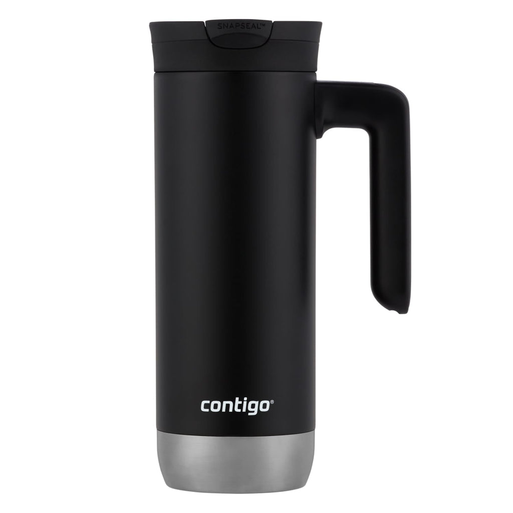 Contigo Huron 2.0 Stainless Steel Travel Mug with SNAPSEAL Lid and Handle in Black, 20 fl oz. - UECQ