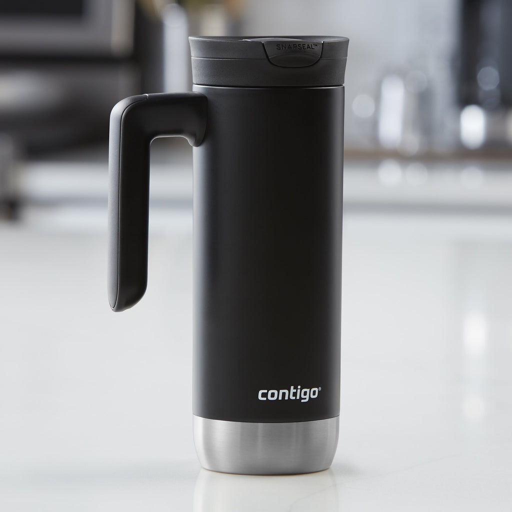 Contigo Huron 2.0 Stainless Steel Travel Mug with SNAPSEAL Lid and Handle in Black, 20 fl oz. - UECQ