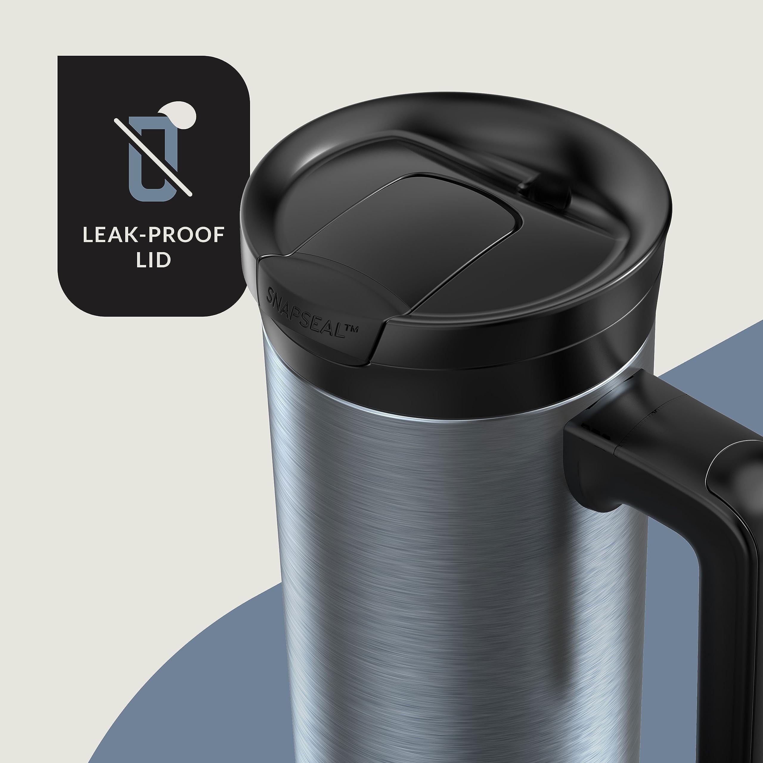 Contigo 20 oz. Superior 2.0 SnapSeal Stainless Steel Travel Mug - Dark Ice - 9K8D