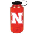 Scarlet Nebraska Huskers 32oz. Nalgene Sustainable Wide Mouth Water Bottle - MQ4Q