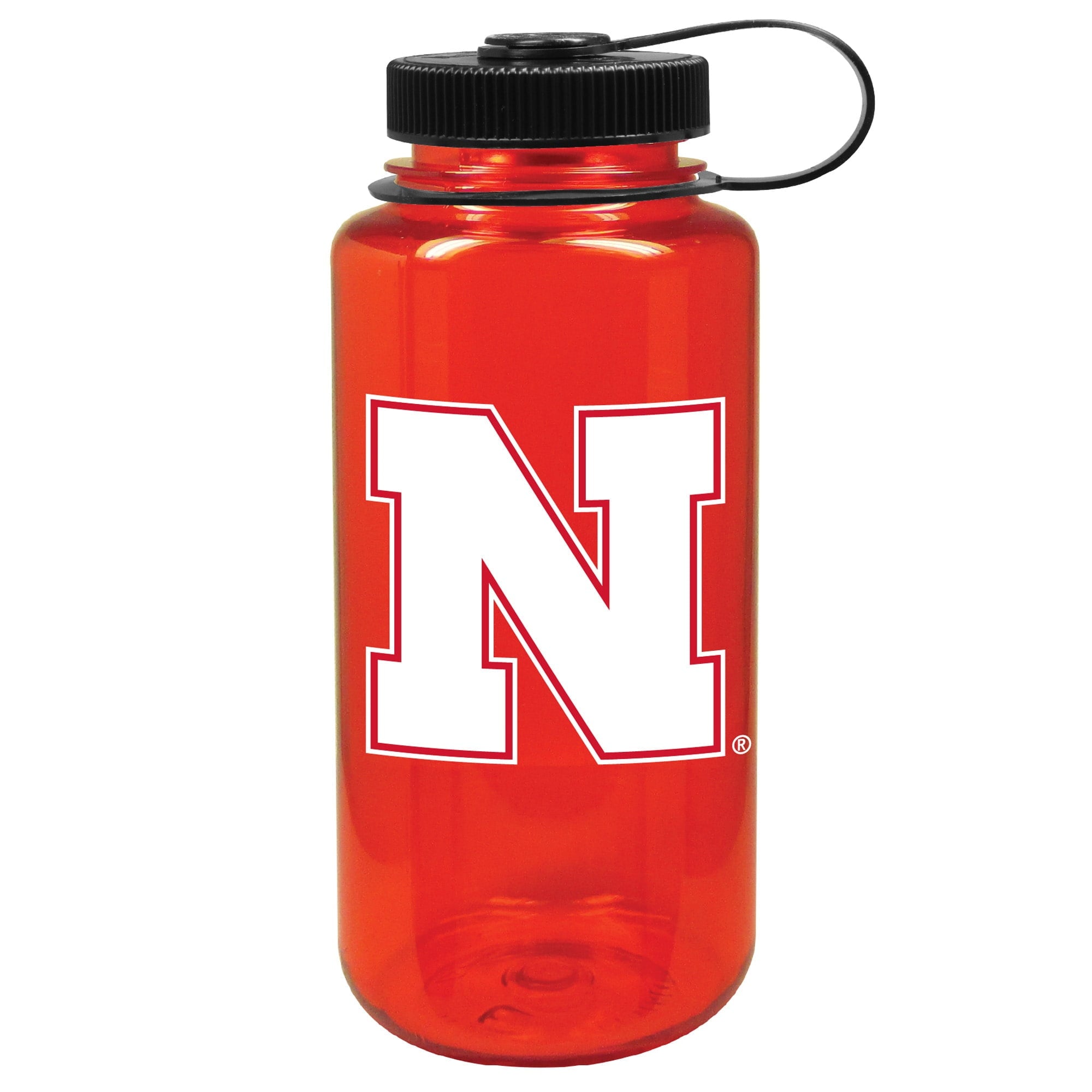 Scarlet Nebraska Huskers 32oz. Nalgene Sustainable Wide Mouth Water Bottle - MQ4Q