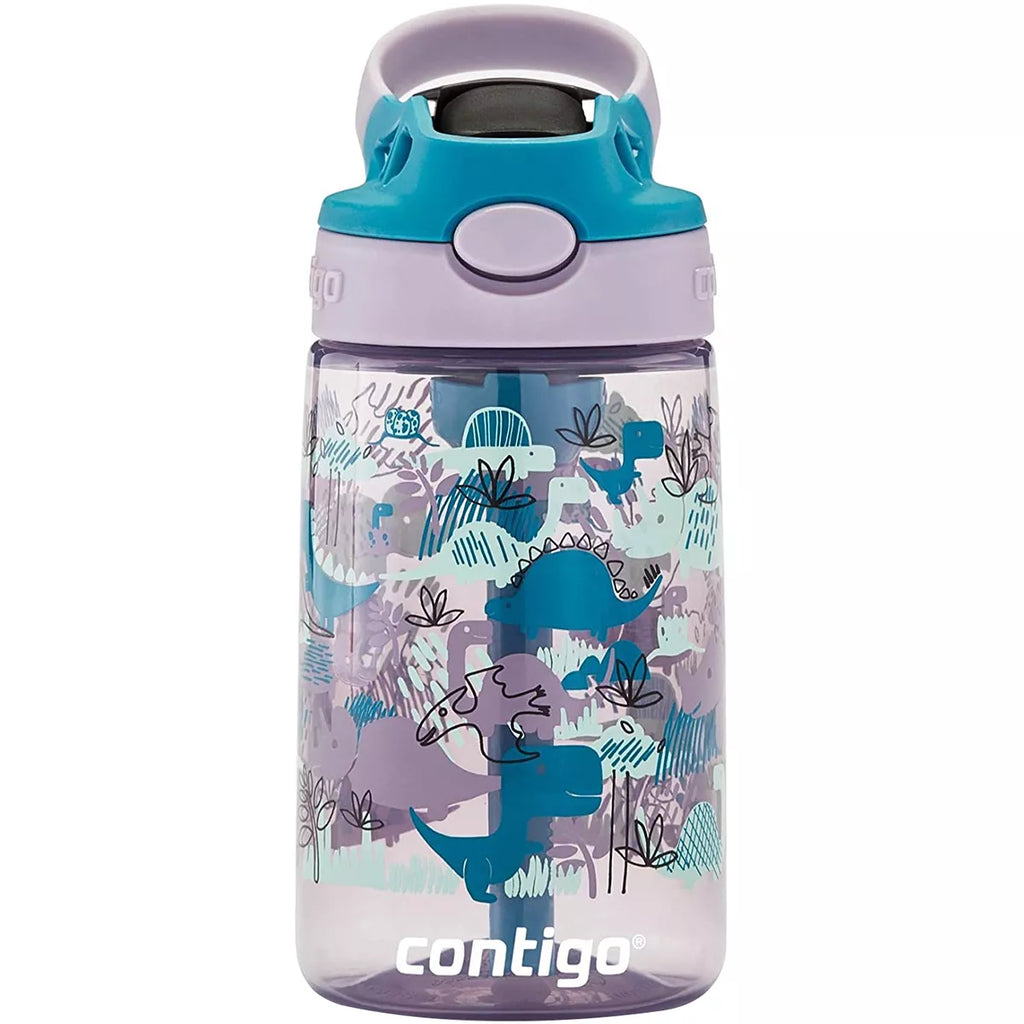 Contigo Kids Water Bottle with Redesigned AUTOSPOUT Straw, 14 oz, Grape Forest Haven - PPUK