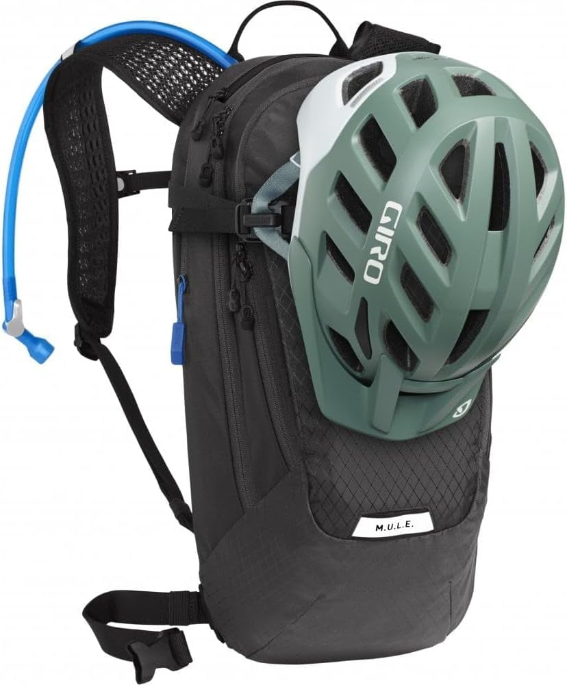 CamelBak Women's M.U.L.E. 12 Mountain Biking Hydration Pack - Easy Refilling Hydration Backpack - Magnetic Tube Trap 100oz, Charcoal/Black - M7H4