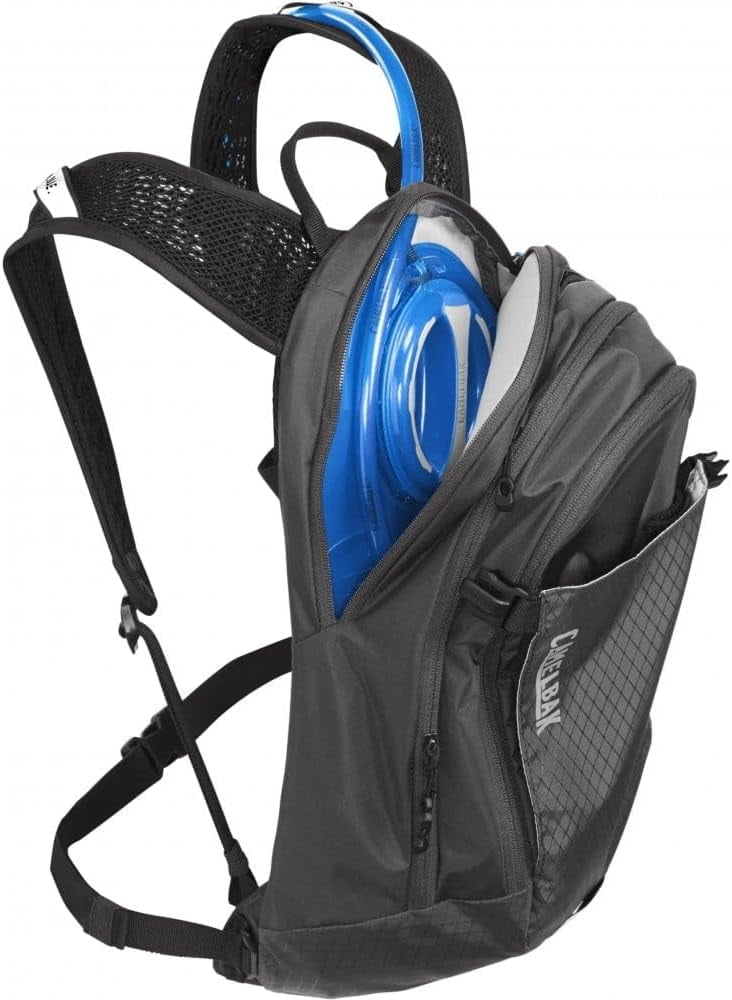 CamelBak Women's M.U.L.E. 12 Mountain Biking Hydration Pack - Easy Refilling Hydration Backpack - Magnetic Tube Trap 100oz, Charcoal/Black - M7H4
