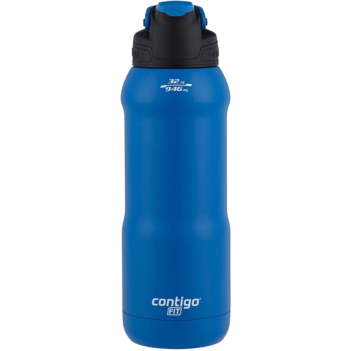 Contigo Fit Stainless Steel AUTOSPOUT Water Bottle with Straw, Blue Amp, 32 fl oz. - 3HSM