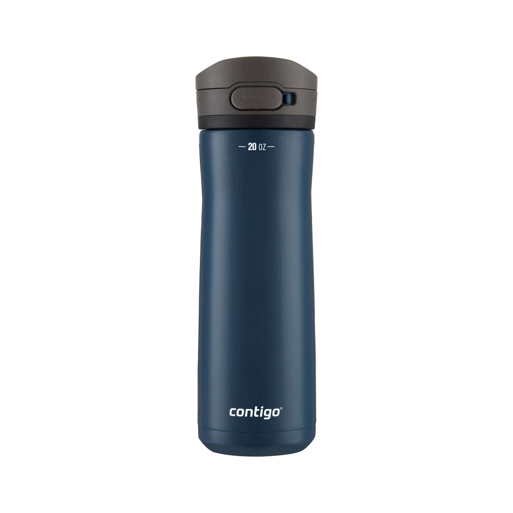 Contigo Jackson Chill Bundle 2 Water Bottles Black 24oz and Blueberry 20oz with Autopop Lid - 87BY