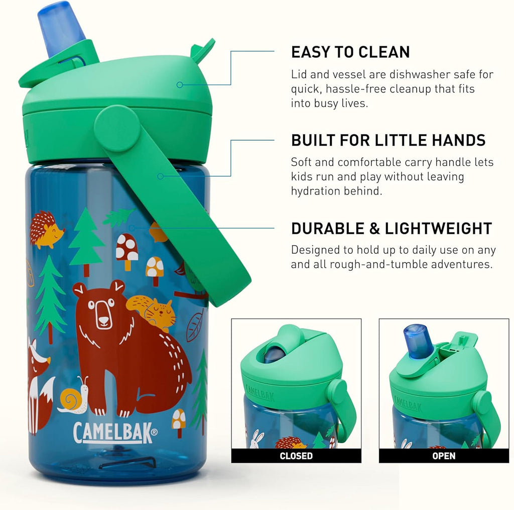 Camelbak Thrive™ Flip Straw Kids 14oz Bottle, Friendly Forest - K97Z