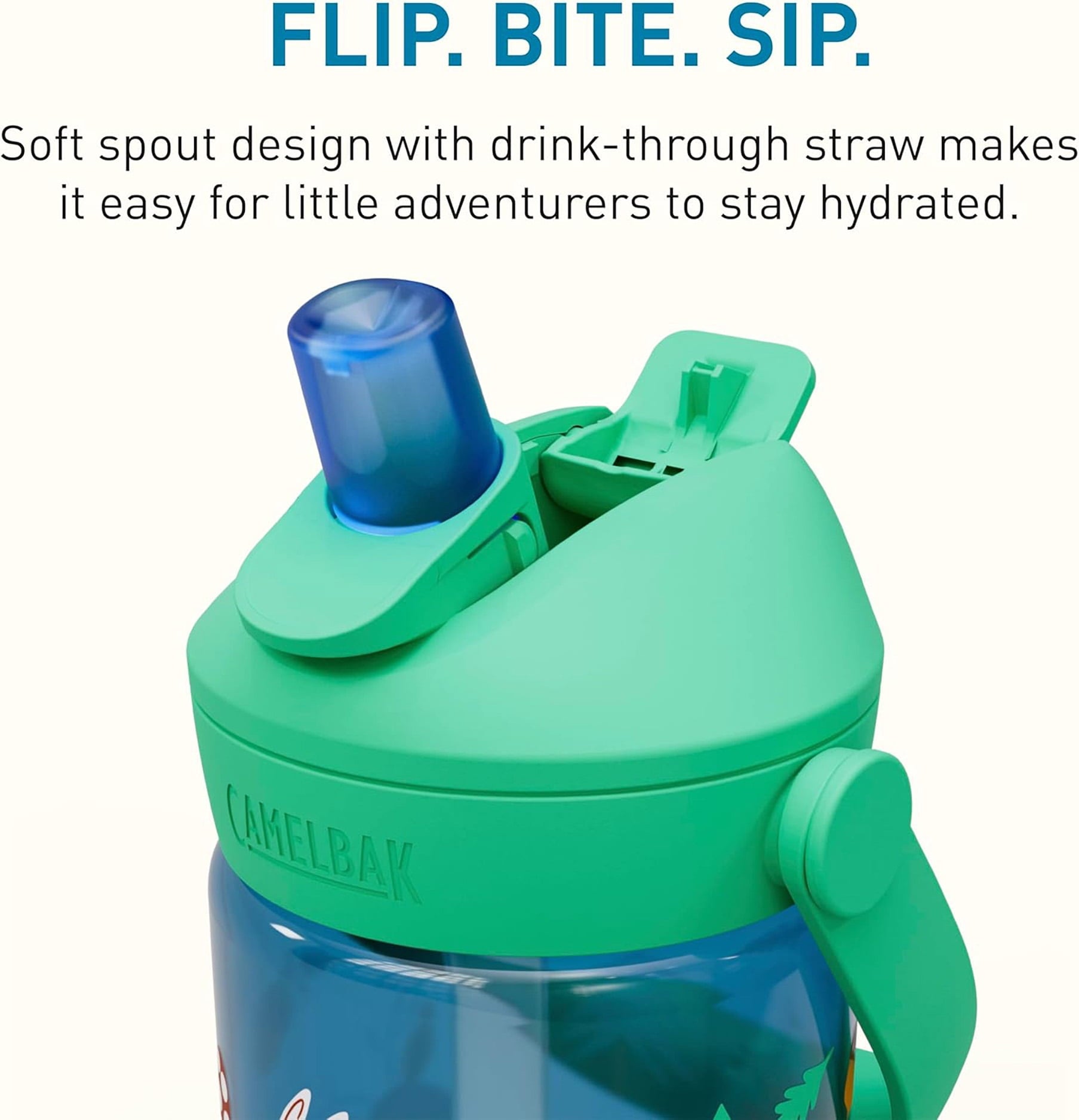 Camelbak Thrive™ Flip Straw Kids 14oz Bottle, Friendly Forest - K97Z