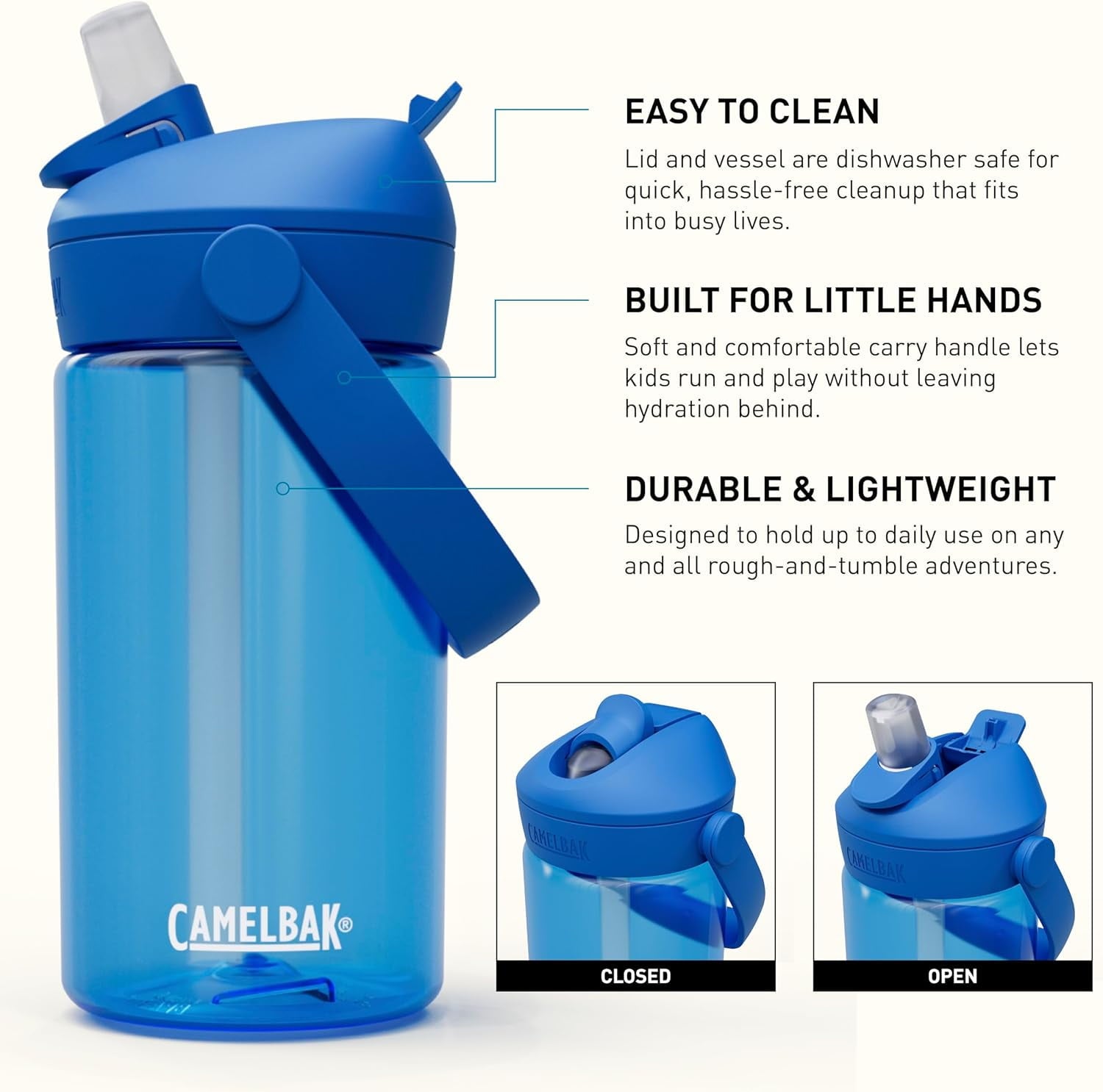 Camelbak Thrive™ Flip Straw Kids 14oz Bottle, Friendly Forest - K97Z