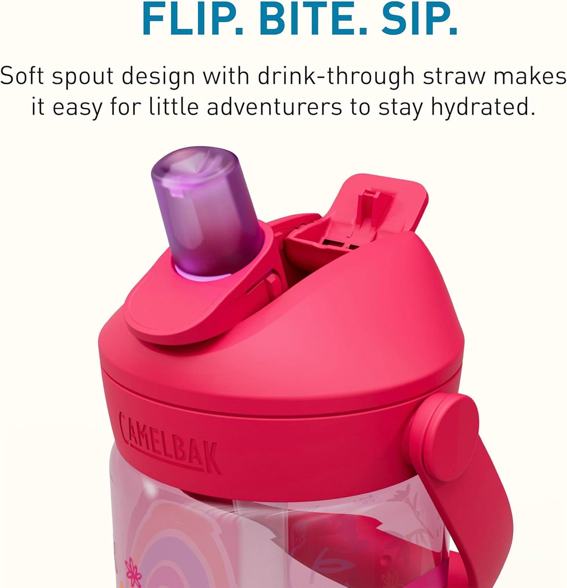 Camelbak Thrive™ Flip Straw Kids 14oz Bottle, Friendly Forest - K97Z