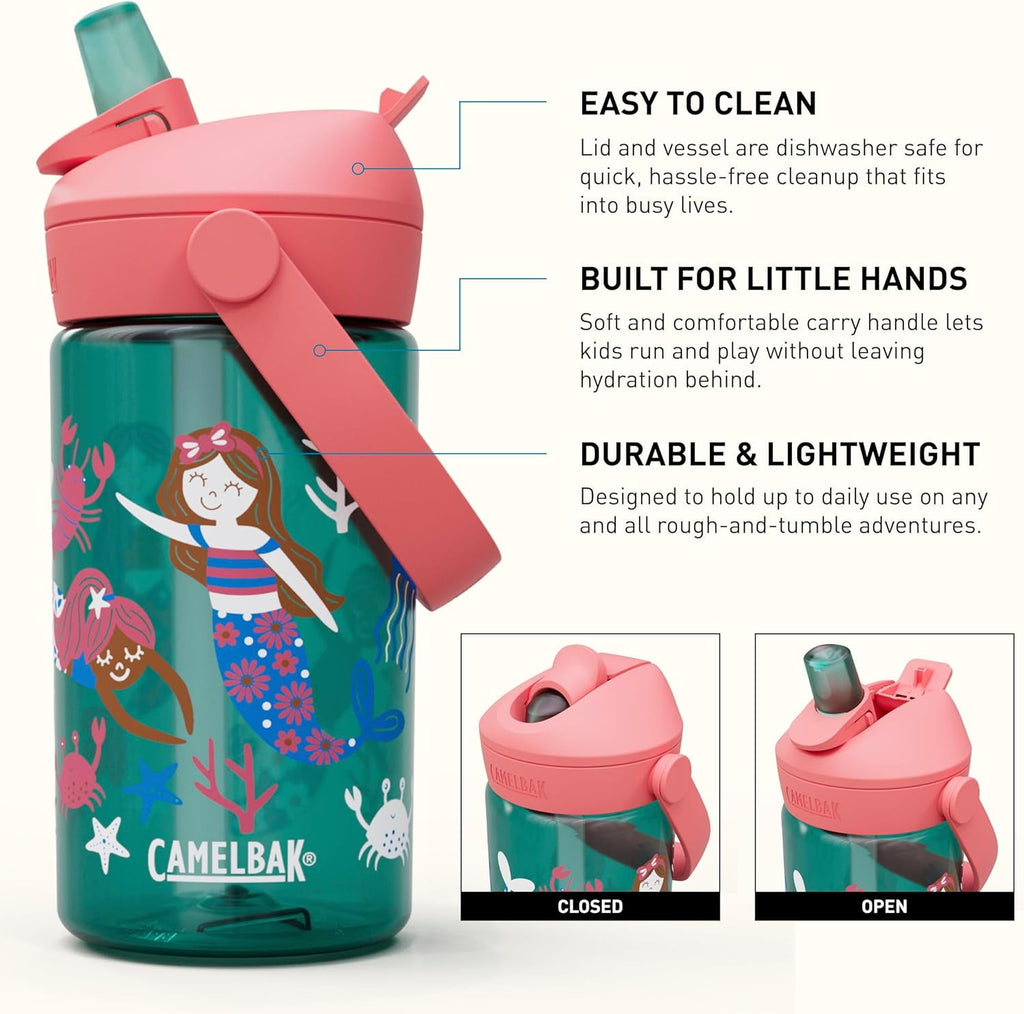 Camelbak Thrive™ Flip Straw Kids 14oz Bottle, Friendly Forest - K97Z