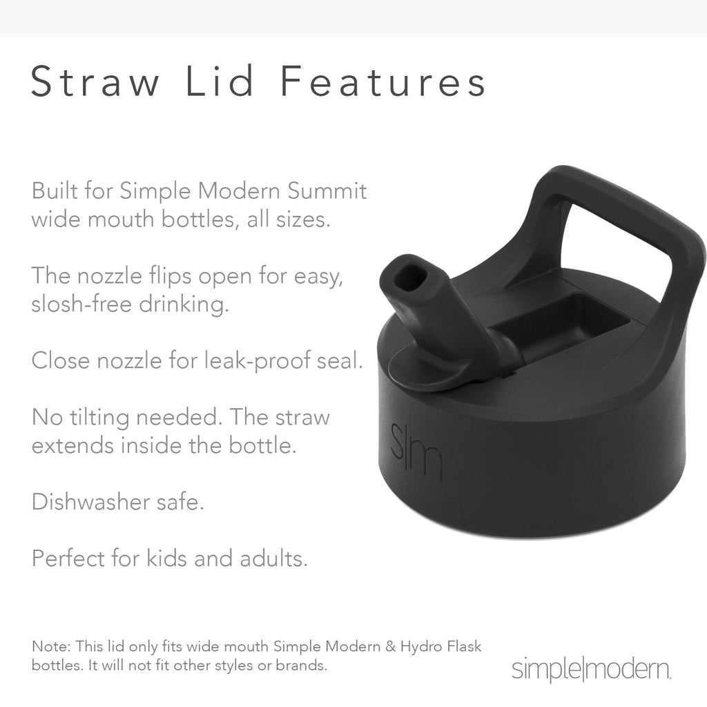 Simple Modern Summit Water Bottle Straw Lid Vacuum Insulated Stainless Steel Bottle | 18 fl oz - 9HG9