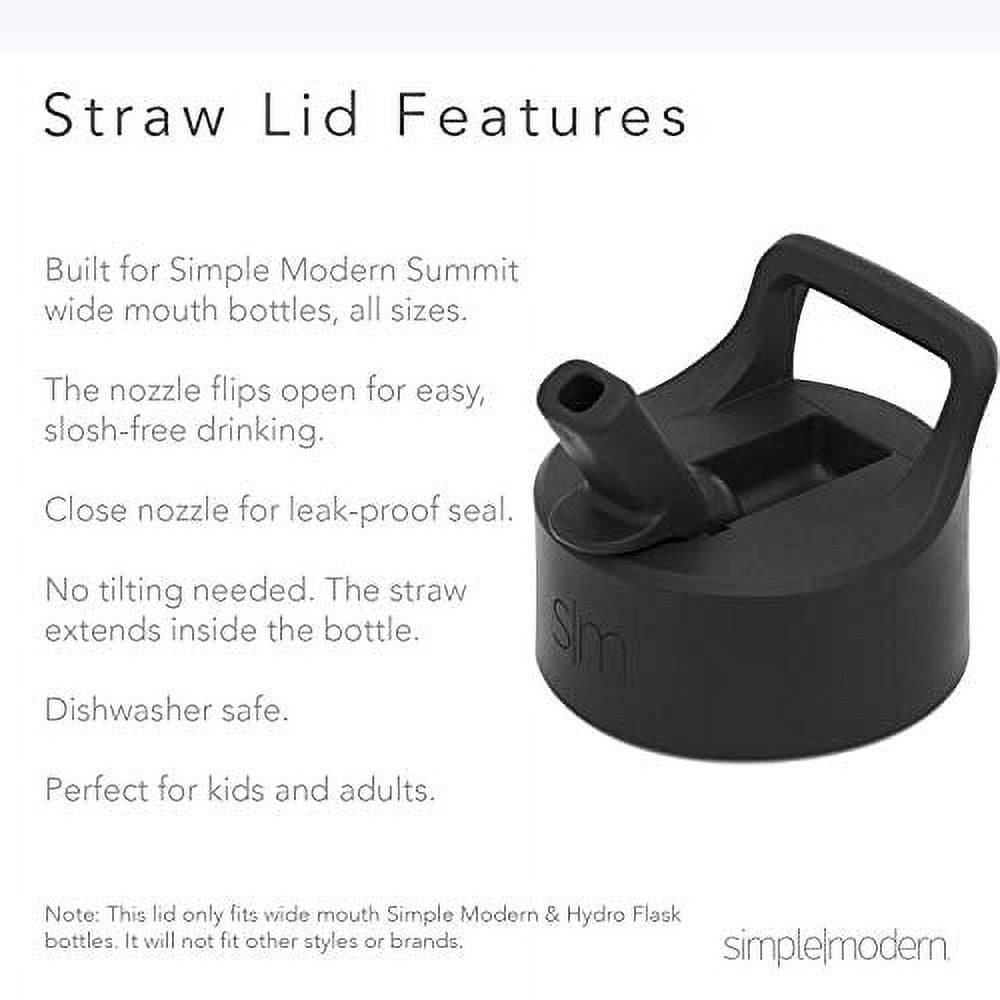 Simple Modern Summit Water Bottle Straw Lid Vacuum Insulated Stainless Steel Bottle | 18 fl oz - 9HG9